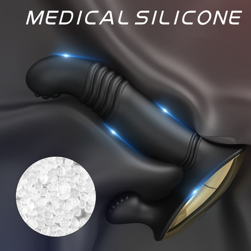 YoYoLemon massageador de próstata estimulador de ponto P para homens, brinquedo anal vibratório