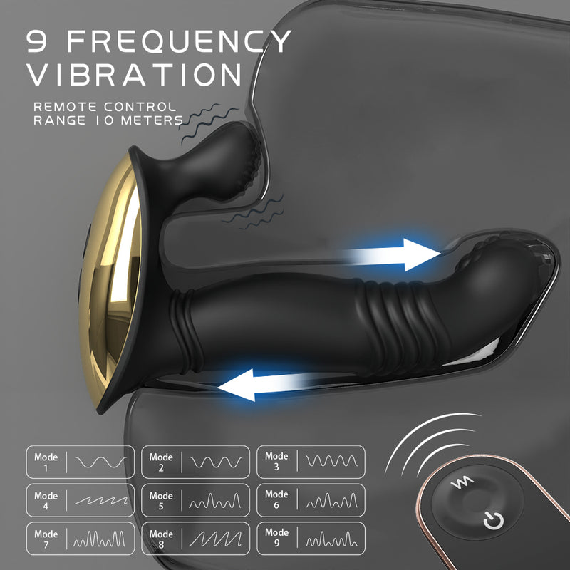 YoYoLemon massageador de próstata estimulador de ponto P para homens, brinquedo anal vibratório